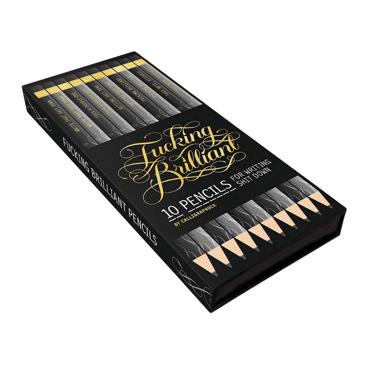 Calligraphuck Calligraphuck F*ucking Brilliant Pencils 10pk