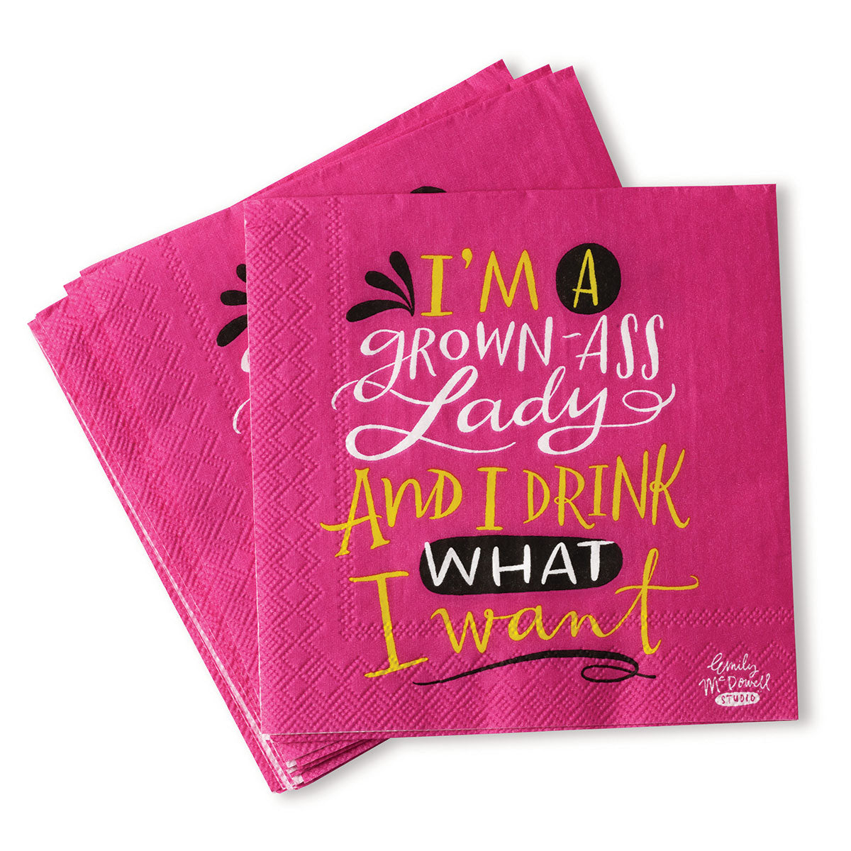 I'm A Grown Ass Lady Napkins - Emily McDowell & Friends