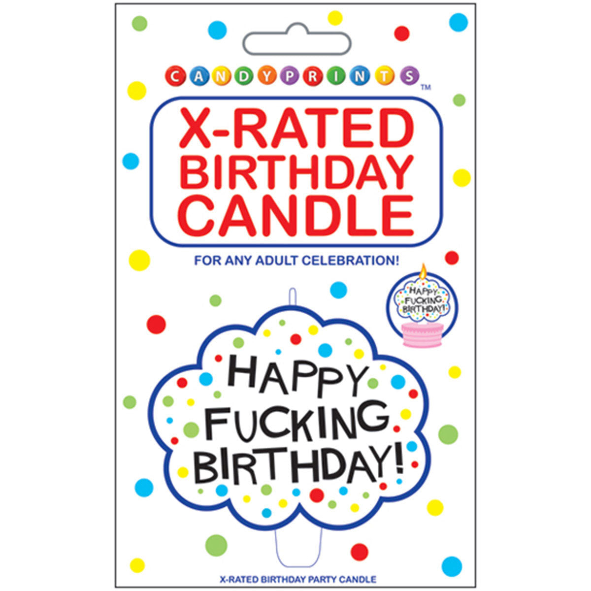 Candyprints X-Rated Birthday Candle - Happy F***ing Birthday!