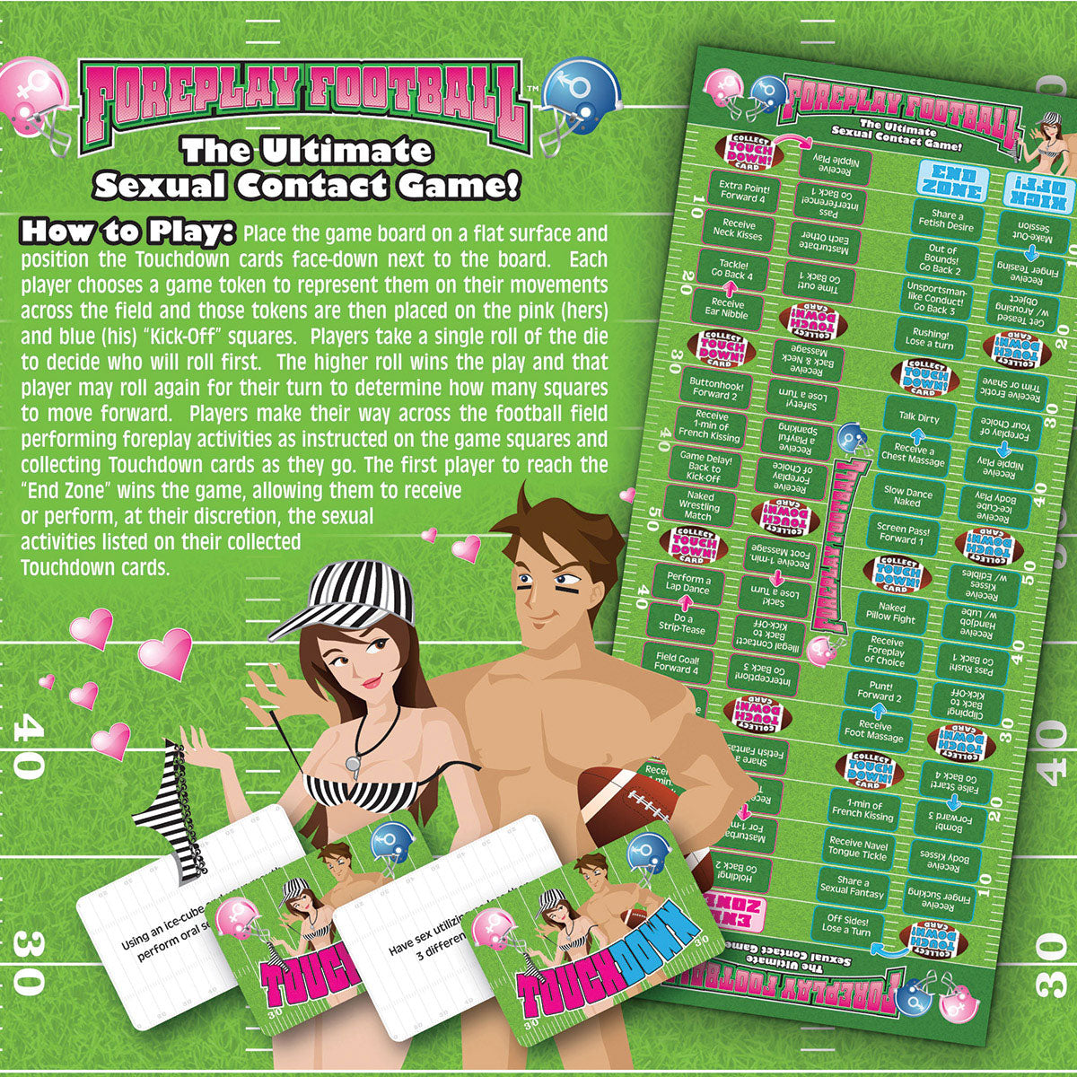 Ball & Chain Foreplay Football - The Ultimate Sexual Contact Game!