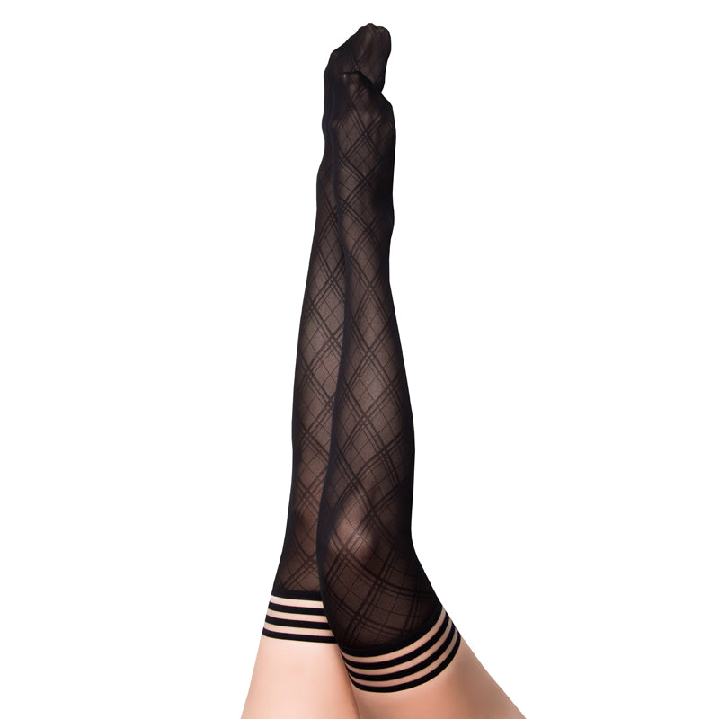 Kix'ies Tiffany Diamond Thigh-High