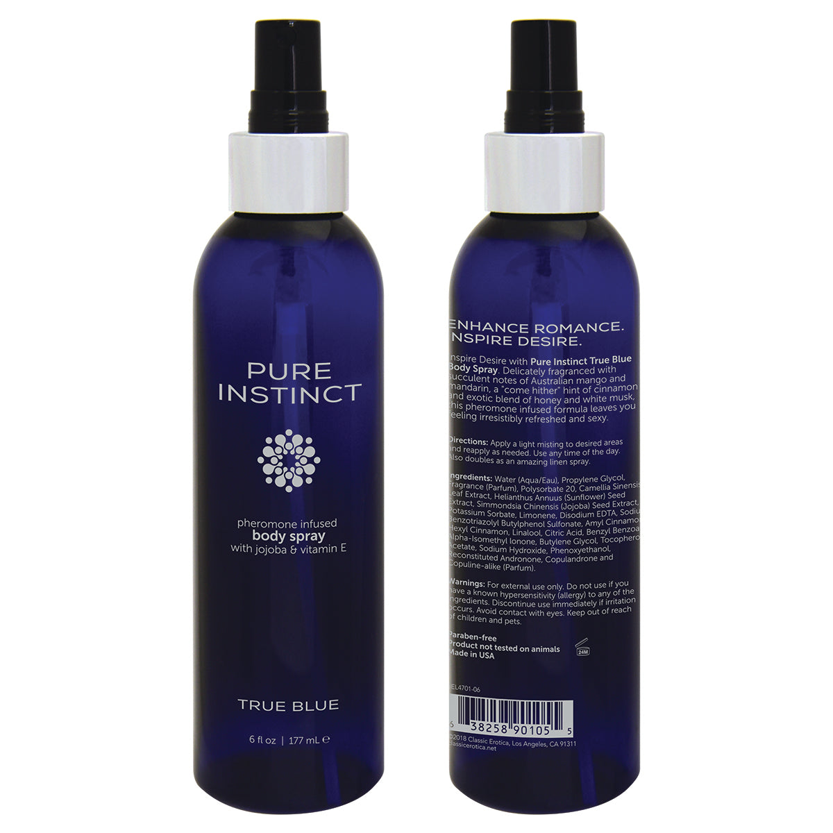 Classic Erotica Pure Instinct Body Spray - 6oz