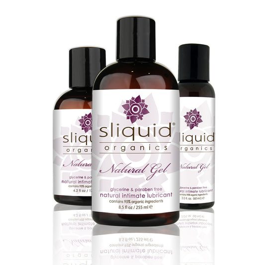 Sliquid Organics Natural Gel - Ultra-Thick Botanically Infused Water-Based Lubricant - 4.2oz