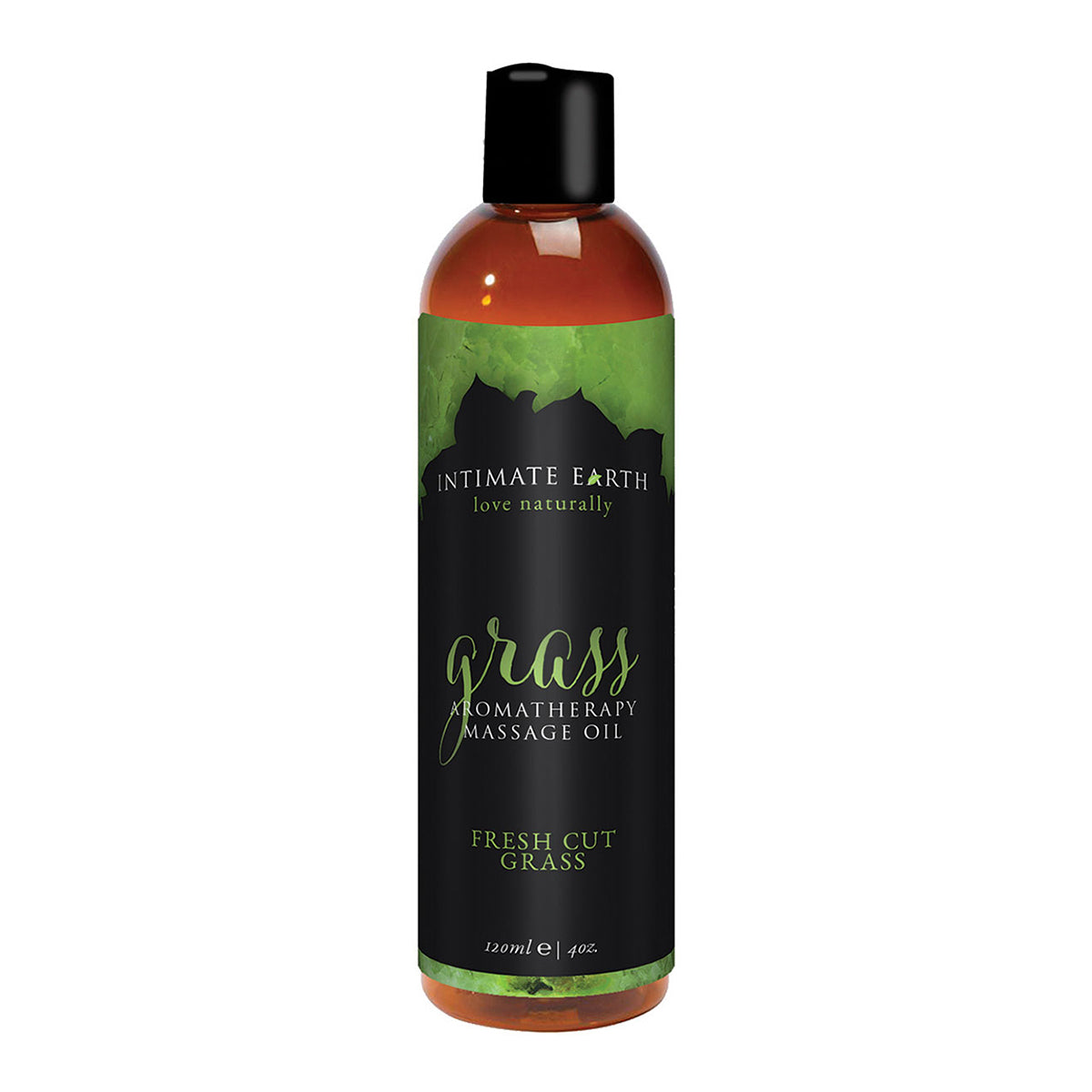 Intimate Earth Vegan Massage Oil - 4oz Grass