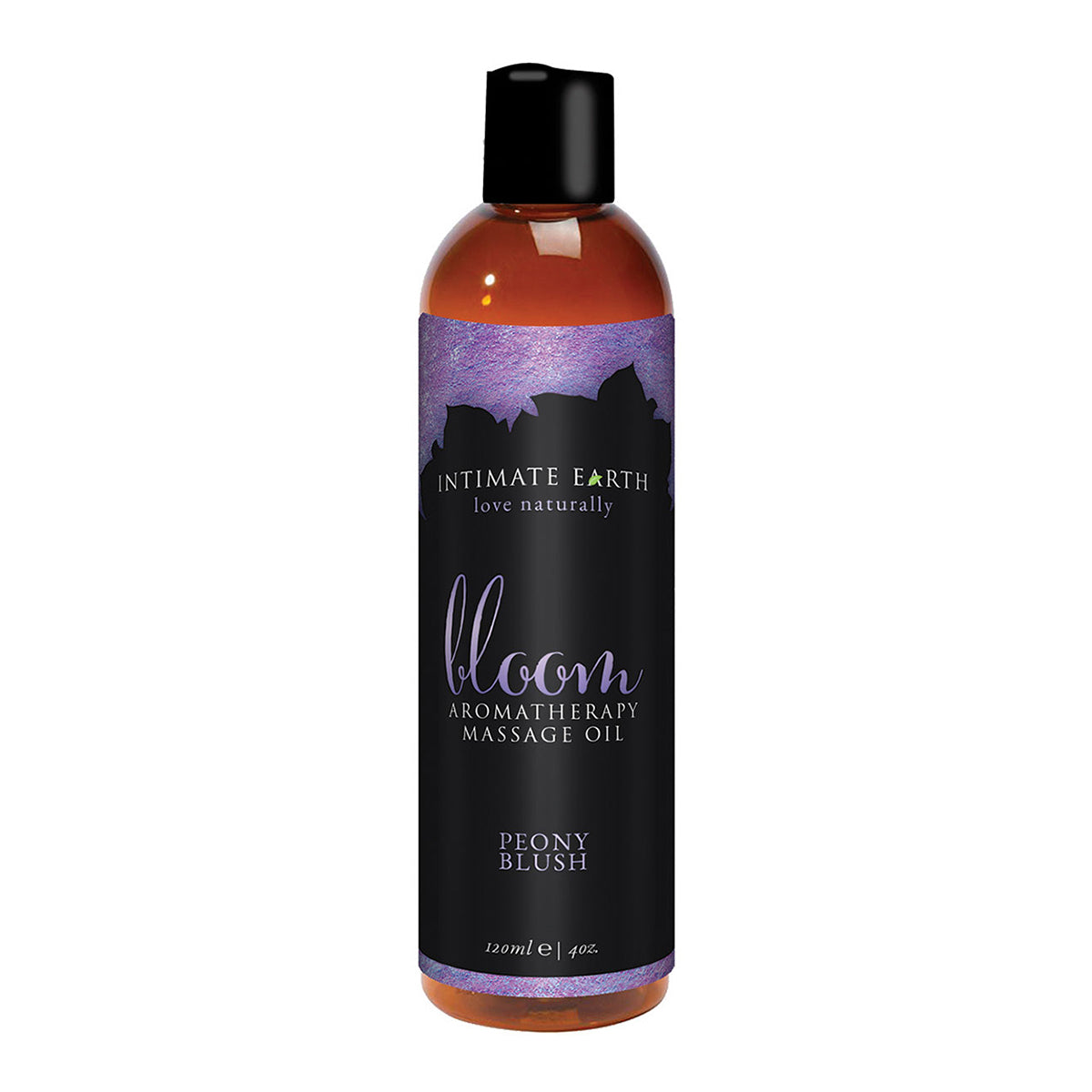 Intimate Earth Vegan Massage Oil - 4oz Relaxing Lemongrass & Coconut