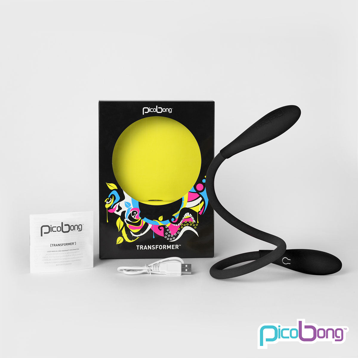 PicoBong Transformer Double-Ended Vibrator Black
