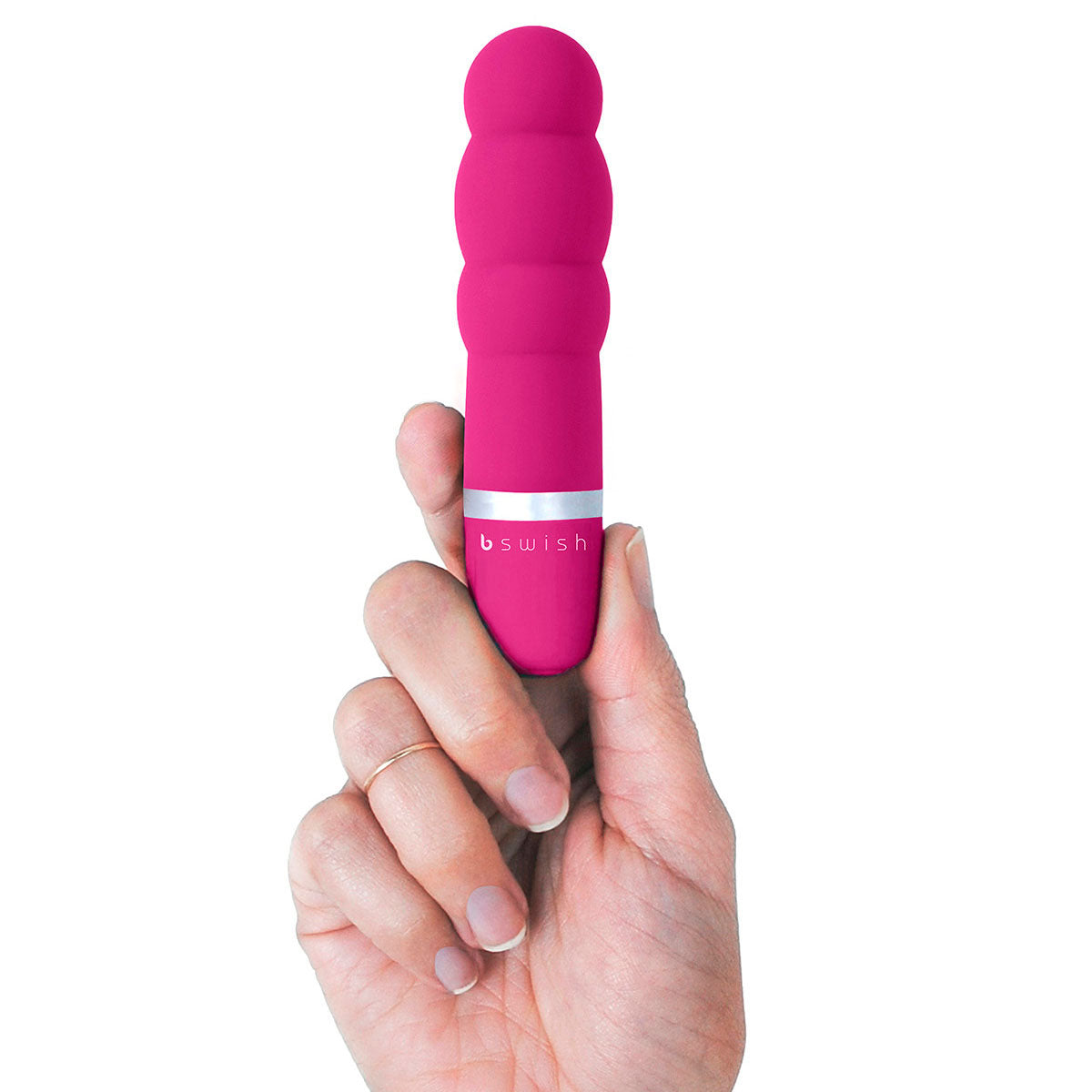 B Swish Bcute Classic Pearl Vibrator with Bulbous Shaft Rose