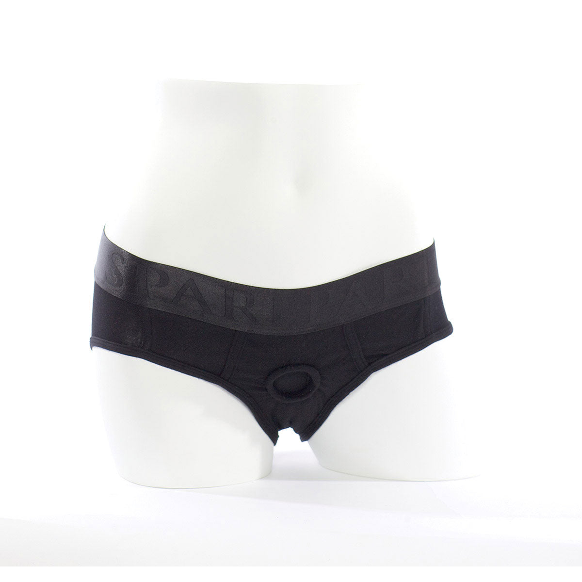 SpareParts Hardwear Tomboi Dildo Harness Briefs - Nylon Black/Black