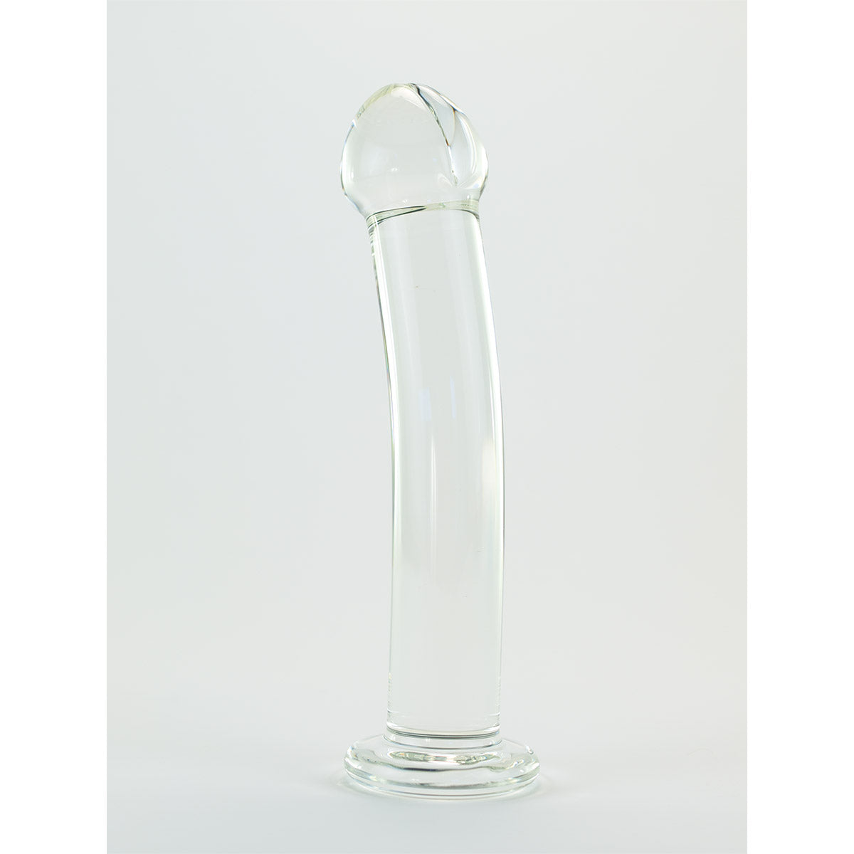 Crystal Delights Textured Glass Harness Dildo