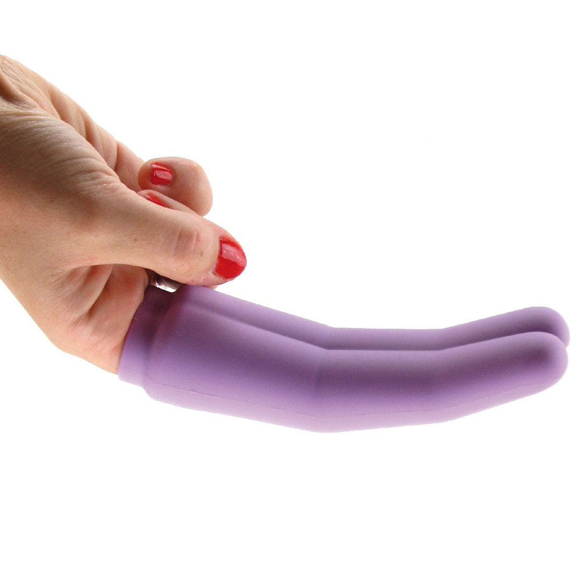 Wet for Her Two Finger-Extending Dildo Violet