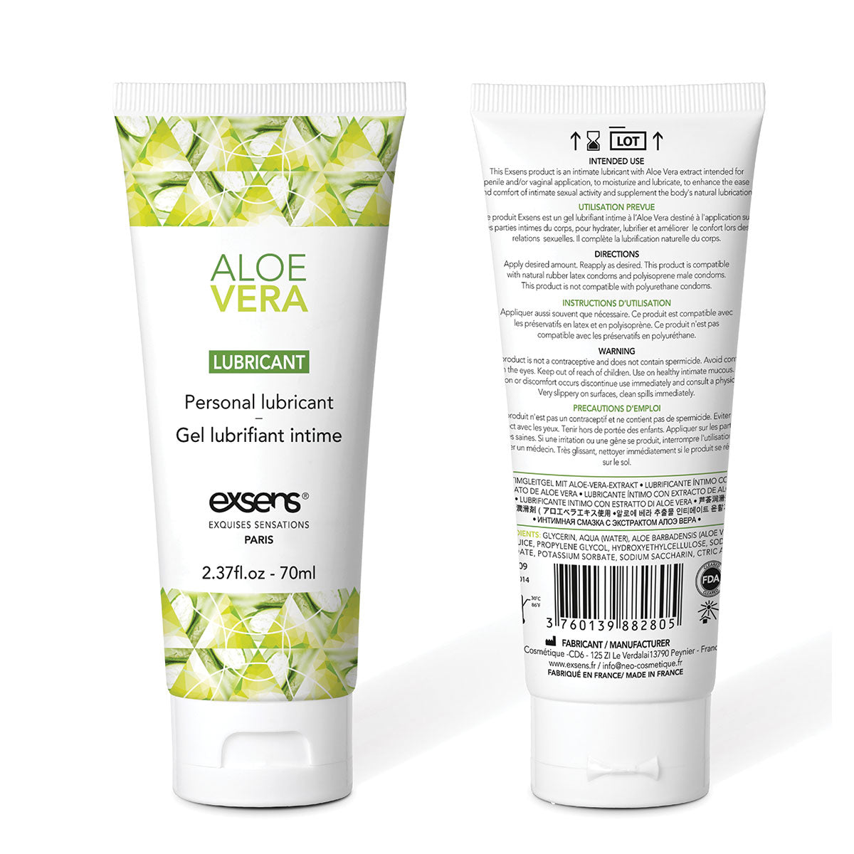 Exsens Aloe Vera Lubricant - 70ml