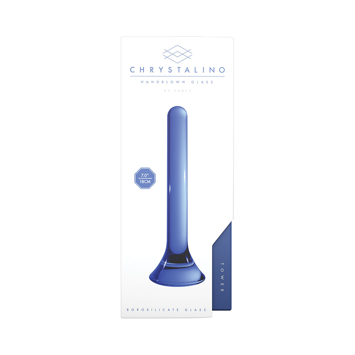 Chrystalino Tower - Handblown Glass Dildo
