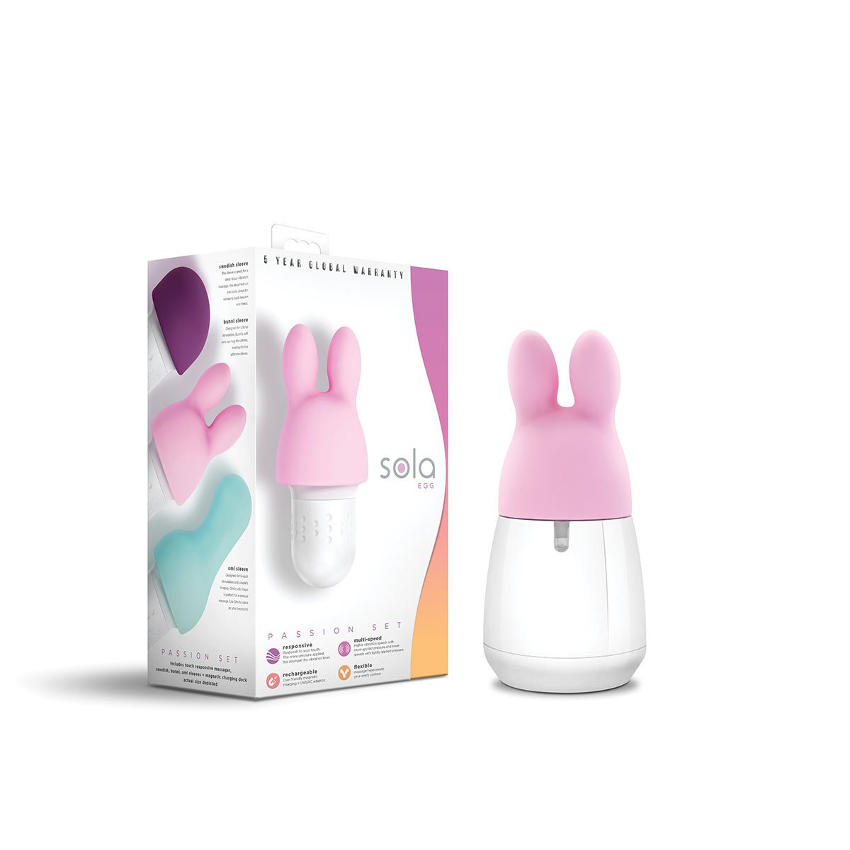 Sola Egg Massager Vibrator Passion Set