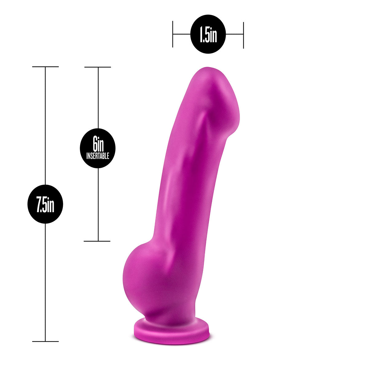Avant D7 - Ergo - Silicone Dildo w/ Suction Cup Base