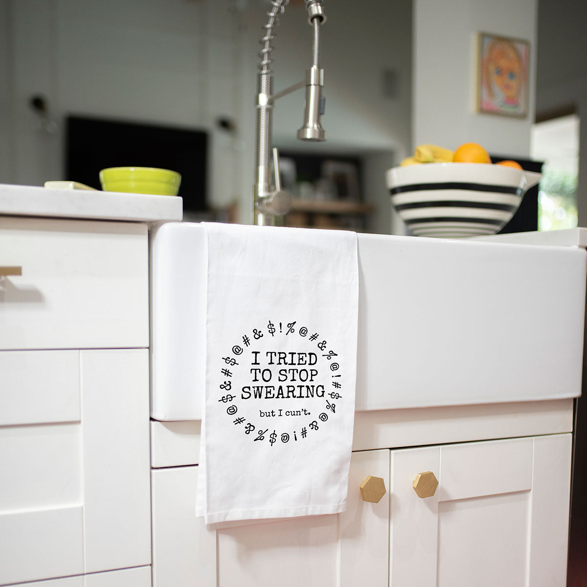 Twisted Wares I Tried To Stop Swearing But I Cun't Flour Towel
