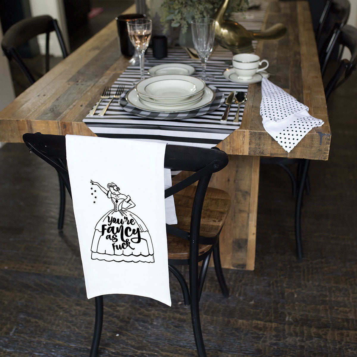 Twisted Wares You're Fancy as Fuck Flour Towel