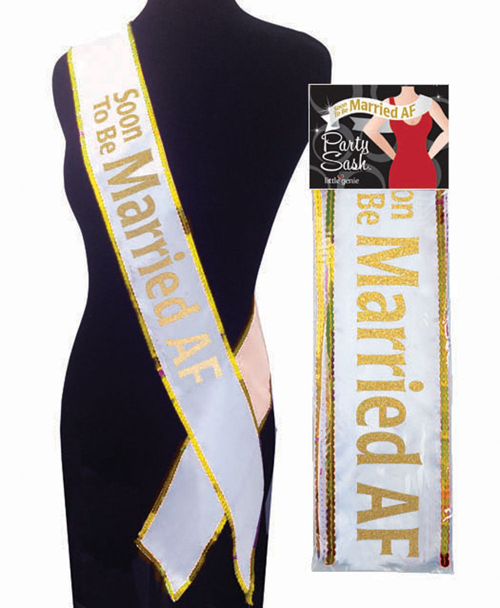 Soon to be Married AF Bachelorette Sash