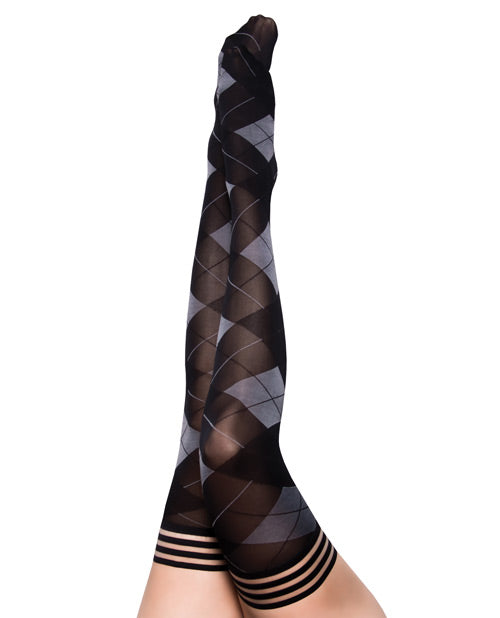 Kix'ies Kimmie Argyle Thigh-High