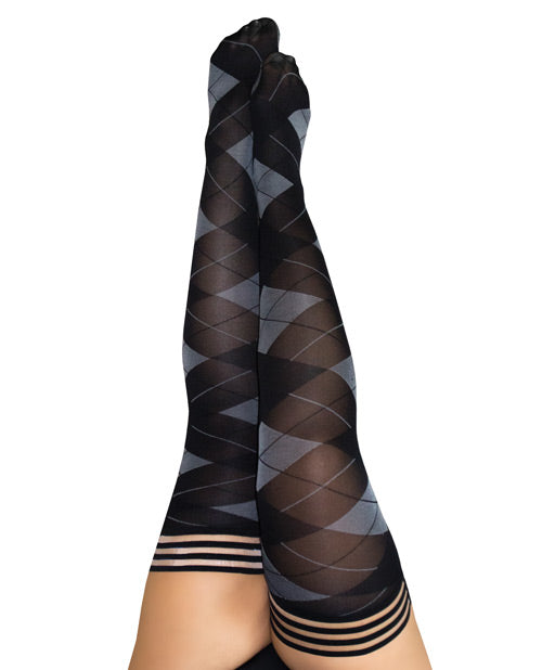 Kix'ies Kimmie Argyle Thigh-High