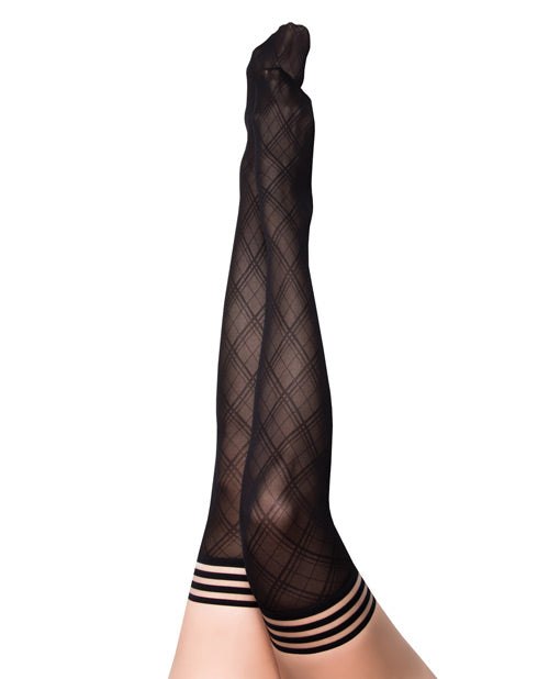 Kix'ies Tiffany Diamond Thigh-High