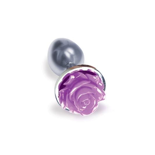 The 9's The Silver Starter Rose Floral Stainless Steel Butt Plug