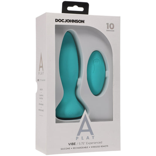 A-Play Rechargeable Silicone Experienced Anal Plug w/ Remote
