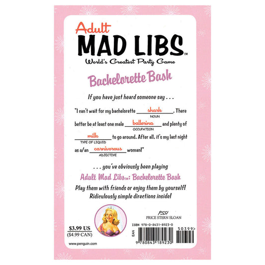 Adult Mad Libs: Bachelorette Bash - Price Stern Sloan