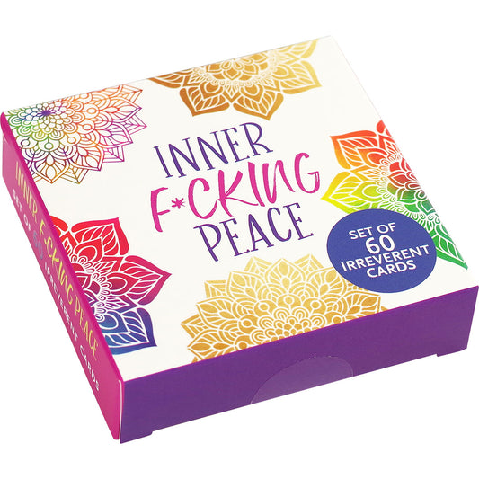 Inner F*cking Peace Cards (Set of 60) - Peter Pauper Press