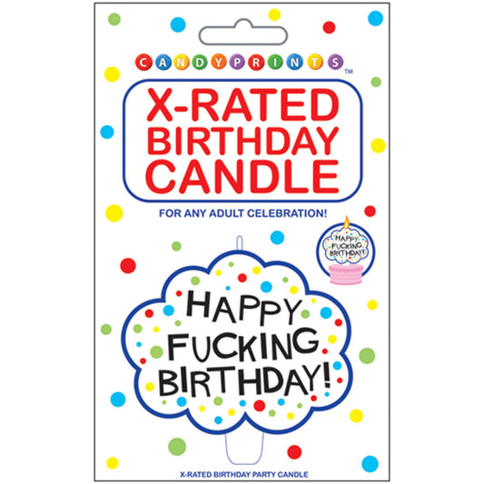 Candyprints X-Rated Birthday Candle - Happy F***ing Birthday!