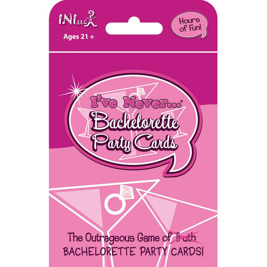INI I've Never Bachelorette Party Cards - The Outrageous Game of Truth