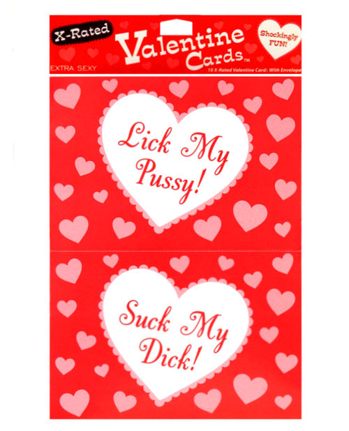 CandyPrints X-Rated Valentine Cards w/ Envelopes 10pk