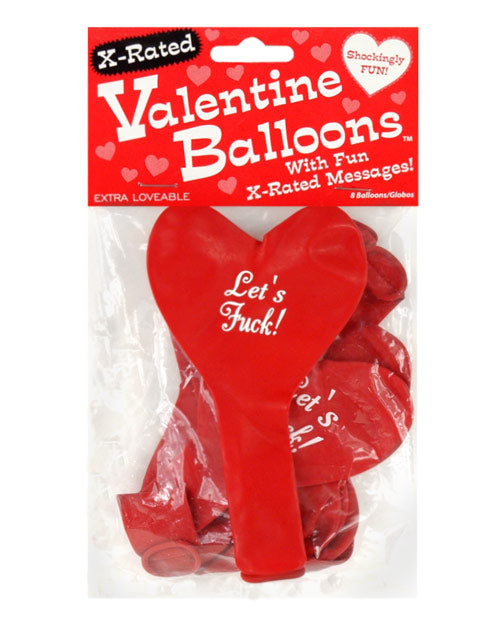 CandyPrints X-Rated Valentine Heart Balloons 8pk
