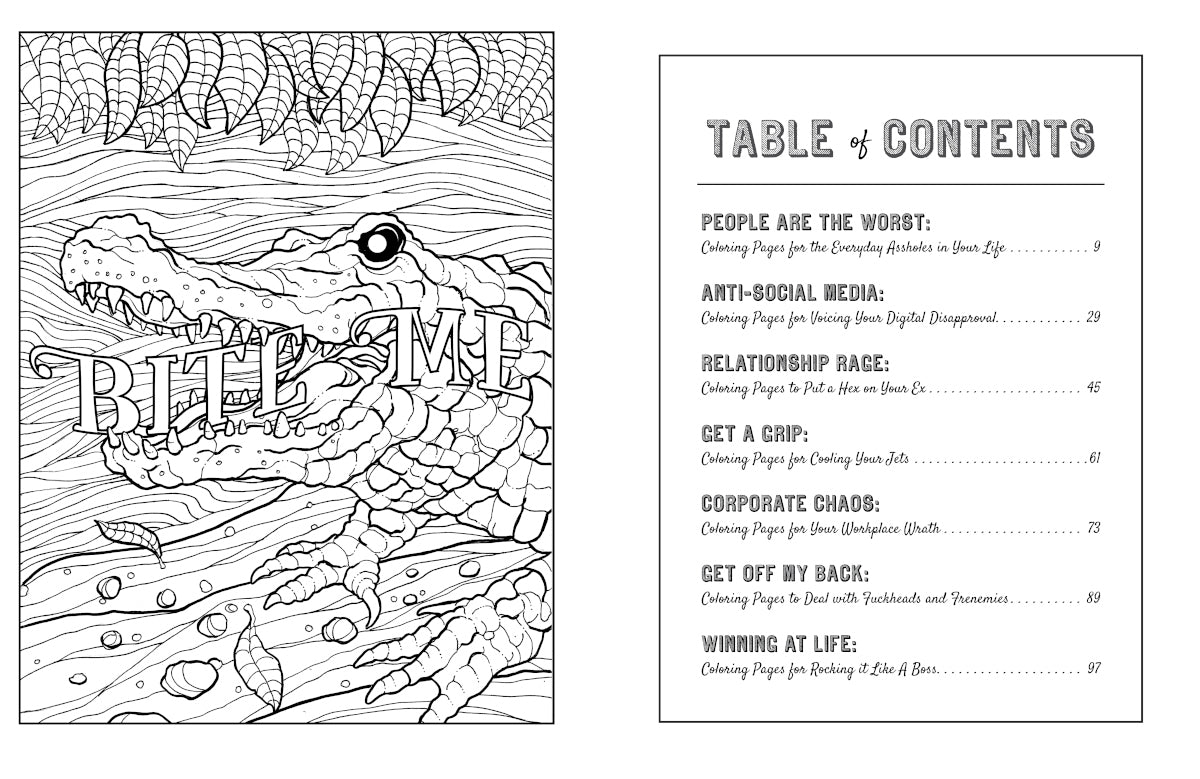 BITE ME, I'm Coloring Book - Simon & Schuster