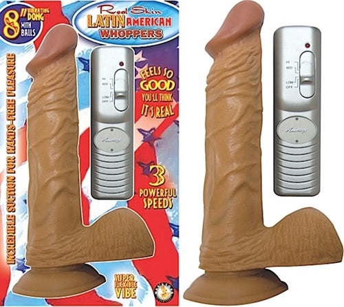 Latin American Whoppers Straight Vibrating Dong With Balls