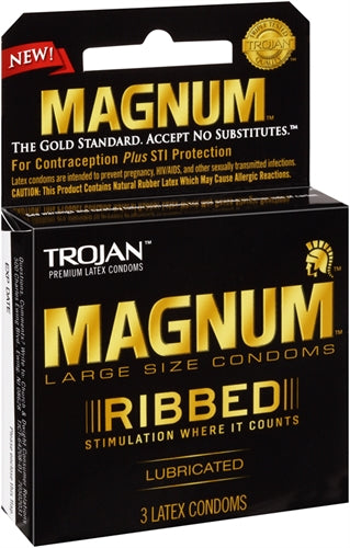 Trojan Magnum Ribbed Condoms