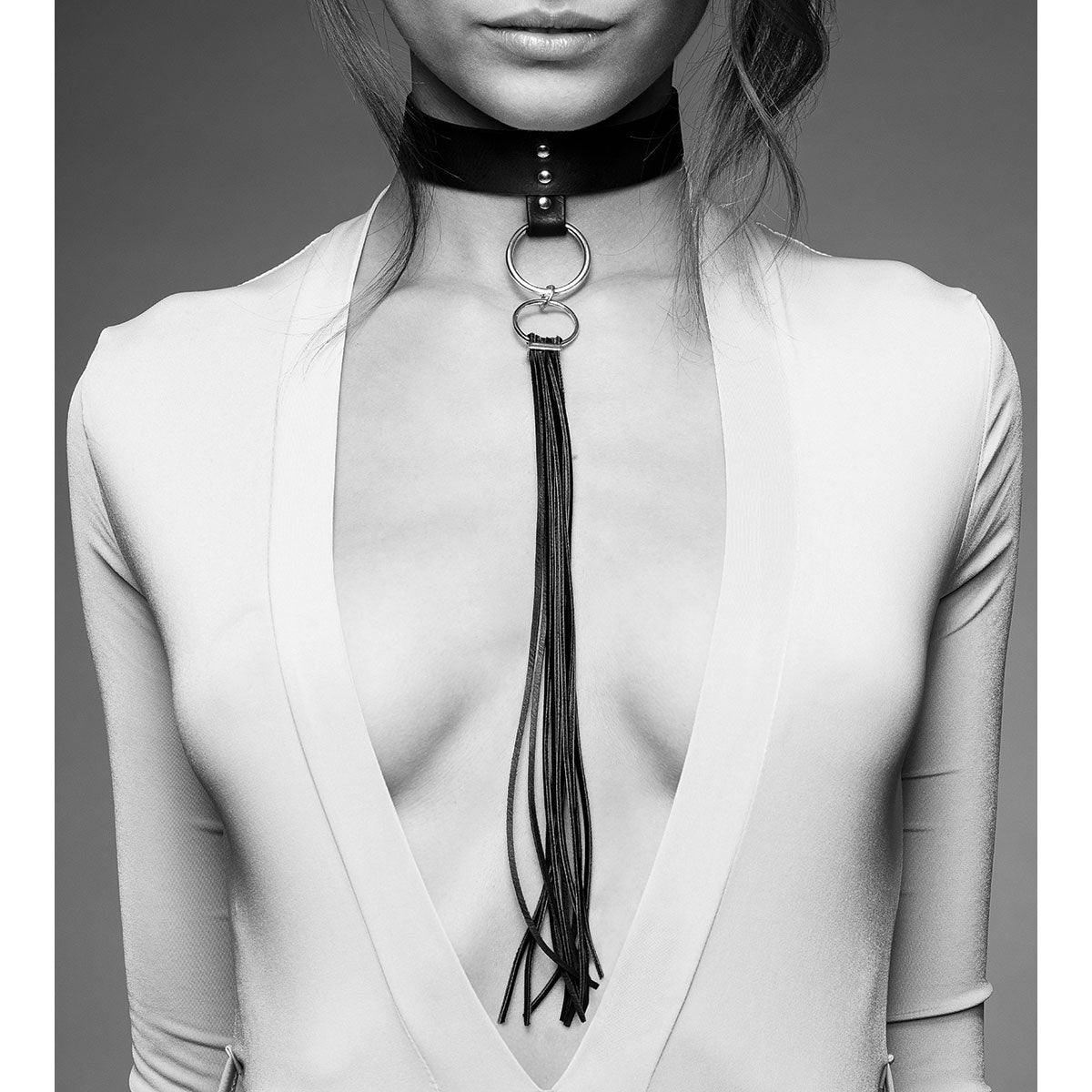 Bijoux Indiscrets Maze Tassel Choker Black