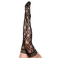 Kix'ies Elle Fishnet Diamond Thigh-High