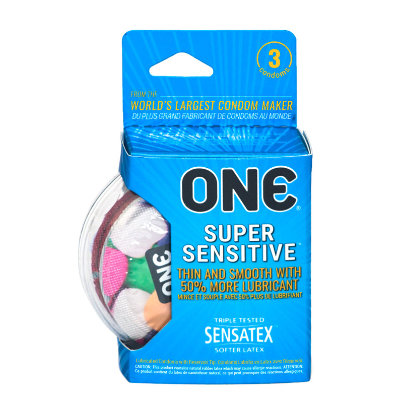 ONE Super Sensitive Condoms 3pk