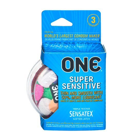 ONE Super Sensitive Condoms 3pk