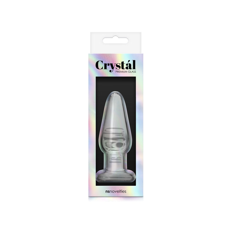 Crystal Premium Glass Tapered Butt Plug