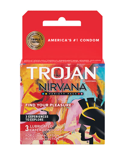 Trojan Nirvana Assorted Lubricated Latex Condoms