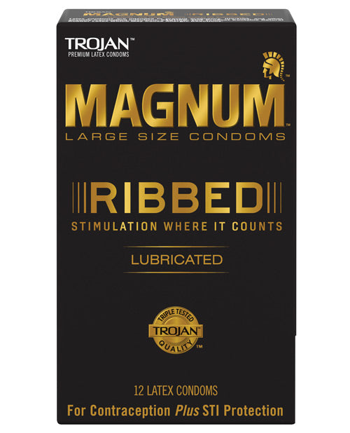Trojan Magnum Ribbed Condoms