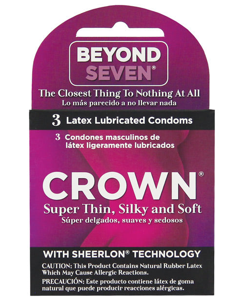 Crown Lubricated Condoms 3pk