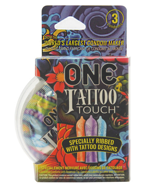 ONE Tattoo Touch Condoms 3pk