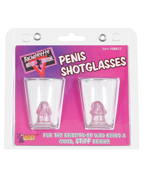 Bachelorette Penis Shot Glasses 2pk