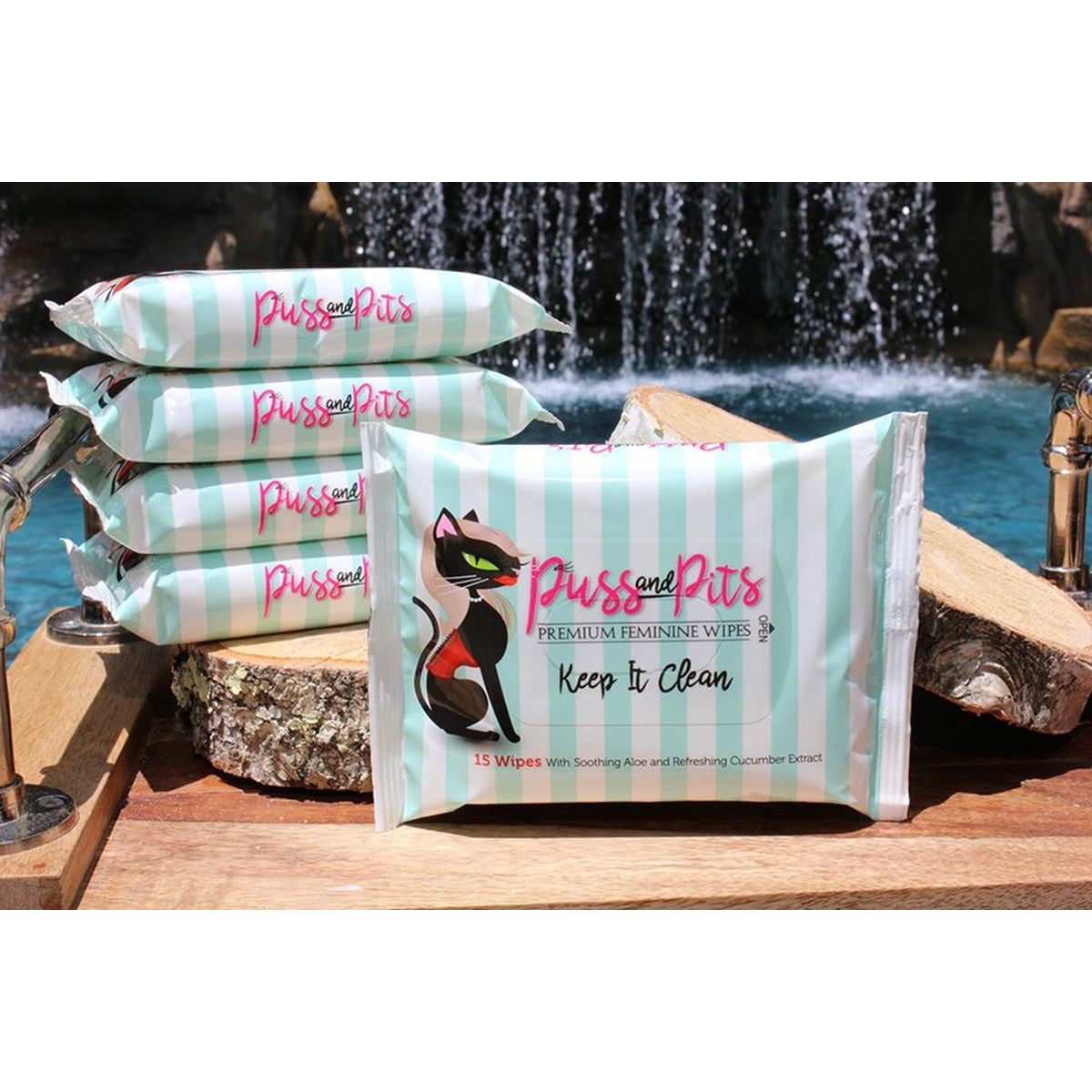 Puss and Pits Wipes - 15 pack