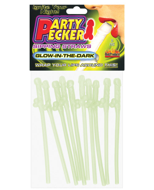 Party Pecker Sipping Straws 10pk