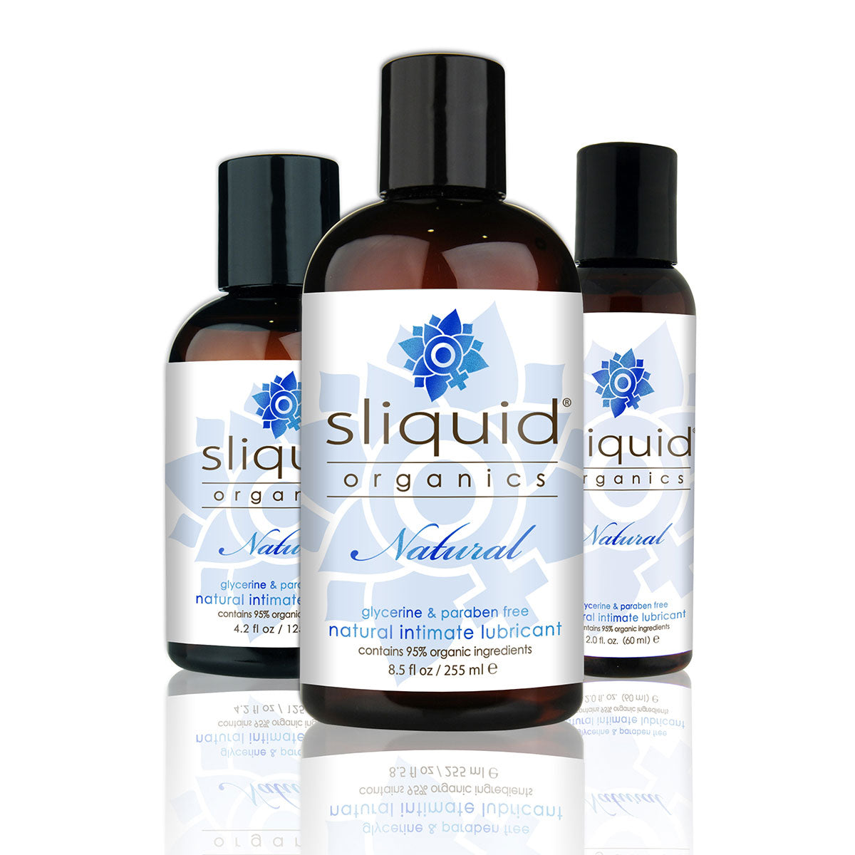 Sliquid Organics Natural - Cleanest Botanically Infused Water-Based Lubricant - 2oz