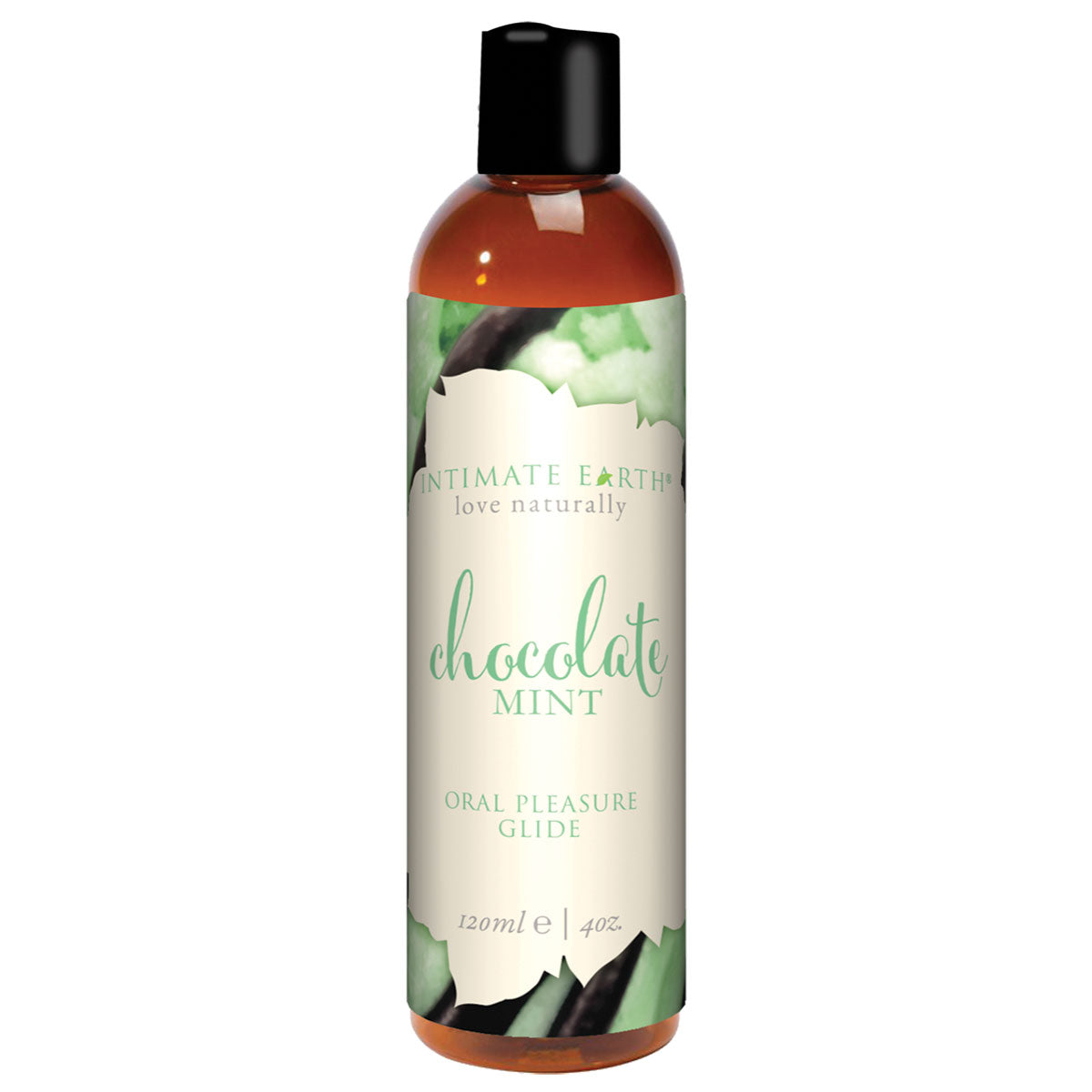 Intimate Earth Flavored Lubricant 4oz Chocolate Mint