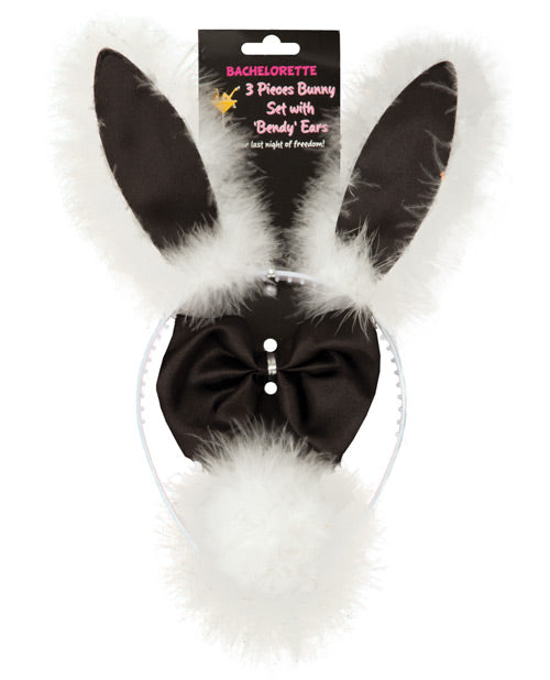 OMG Bachelorette 3pc Bunny Set w/ Bendy Ears